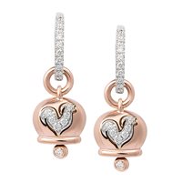 Mono orecchino Chantecler Donna Campanelle in Oro rosa Diamante 32560 - 32560